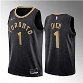 Men's Toronto Raptors #1 Gradey Dick Black 2023 Draft City Edition Stitched Basketball Jersey Dzhi ,baseball caps,new era cap wholesale,wholesale hats